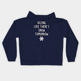 Skiing Joke Kids Hoodie